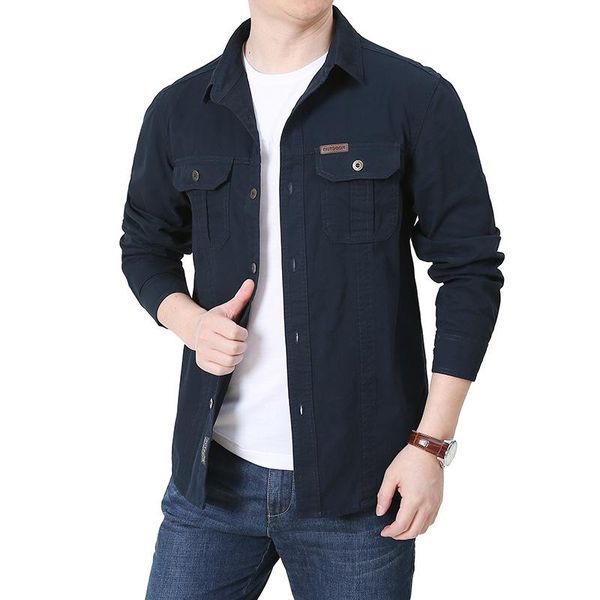 men's casual shirts spring autumn men jacket long-sleeved business loose shirt coat fashion clothing, White;black
men's casual shirts spring autumn men jacket long-sleeved business loose shirt coat fashion clothing, White;black