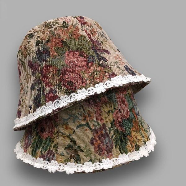 wide brim hats japanese ins lace edge fisherman hat spring and summer korean flower sunshade wild face bucket, Blue;gray
wide brim hats japanese ins lace edge fisherman hat spring and summer korean flower sunshade wild face bucket, Blue;gray