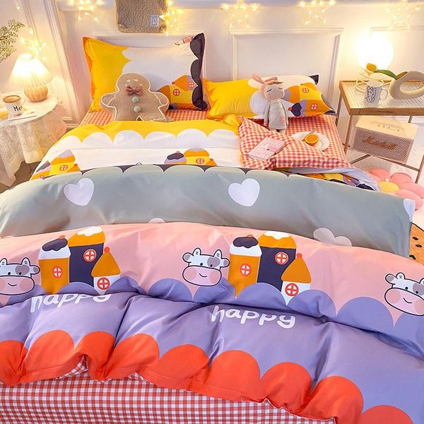 bedding sets cute set for kids with flat sheets duvet quilt cover pillowcase single boys girls bed linen home textiles
bedding sets cute set for kids with flat sheets duvet quilt cover pillowcase single boys girls bed linen home textiles