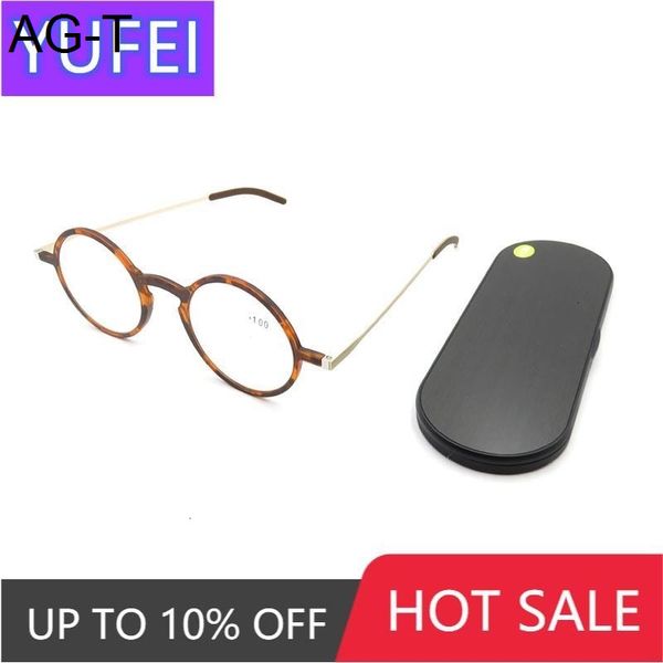 may flower anti-blue light ray reading glasses round frame protable pocket presbyopia eyewear with magnetic case eyeglasses +3.5, White;black
may flower anti-blue light ray reading glasses round frame protable pocket presbyopia eyewear with magnetic case eyeglasses +3.5, White;black