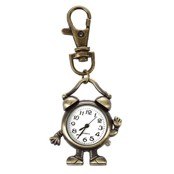 pocket watches retro bronze metal clock robot keyring chain with 1.8", Slivery;golden
pocket watches retro bronze metal clock robot keyring chain with 1.8", Slivery;golden