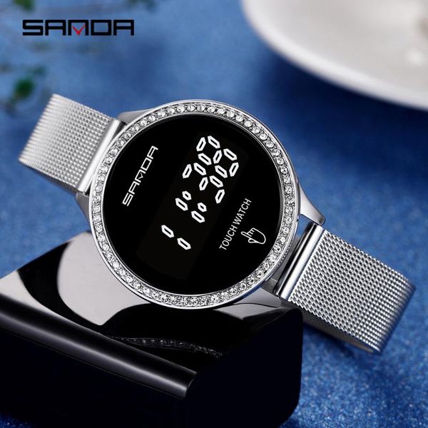 wristwatches sanda brand women watches fashion ladies touch dial simple rose gold mesh luxury relogio feminino, Slivery;brown
wristwatches sanda brand women watches fashion ladies touch dial simple rose gold mesh luxury relogio feminino, Slivery;brown