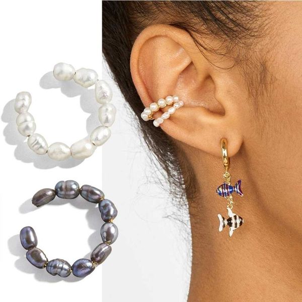 hoop & huggie 1 piece ear cuff non pierced earring for women pearl clip on set cartilage, Golden;silver
hoop & huggie 1 piece ear cuff non pierced earring for women pearl clip on set cartilage, Golden;silver