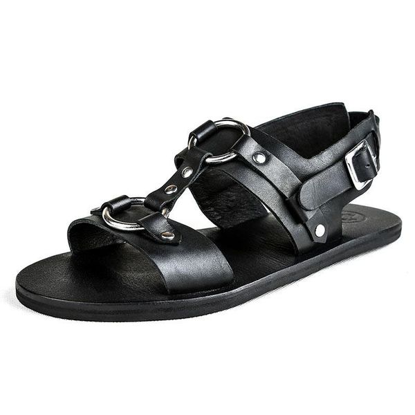 sandals 2021 designer man genuine leather shoes beading outside casual buckle strap flats men streetwear beach, Black
sandals 2021 designer man genuine leather shoes beading outside casual buckle strap flats men streetwear beach, Black