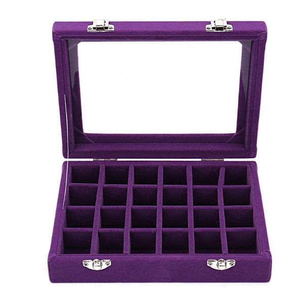watch boxes & cases 2021 24 girds earrings ring jewelry storage box elegant stackable tray case flannel display, Black;blue
watch boxes & cases 2021 24 girds earrings ring jewelry storage box elegant stackable tray case flannel display, Black;blue