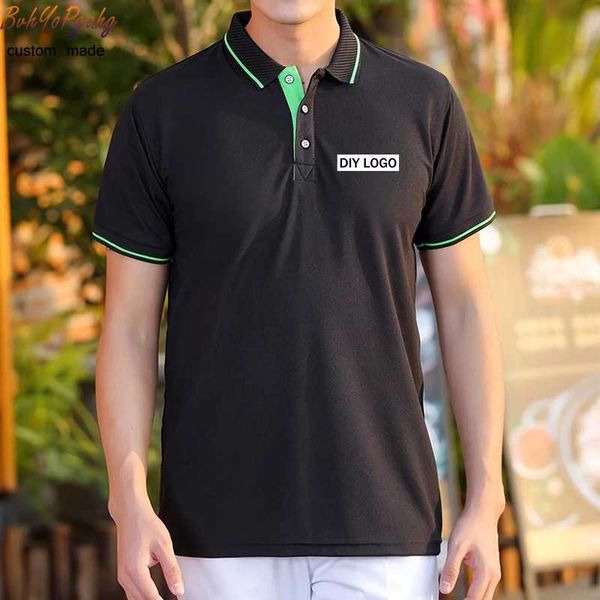 men's polos customized/diy logo design and women's shirts personalized short-sleeved team advertising, White;black
men's polos customized/diy logo design and women's shirts personalized short-sleeved team advertising, White;black