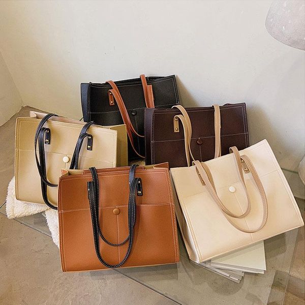 evening bags 2021 simple japanese korean stylee all-match large-capacity handbag for ladies pu leather casual tote female portable
evening bags 2021 simple japanese korean stylee all-match large-capacity handbag for ladies pu leather casual tote female portable