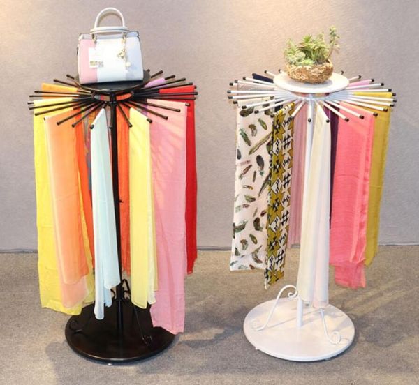 wrought iron scarf display stand bath towel tie clothing shawl storage baskets