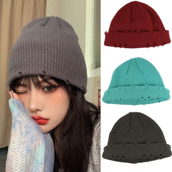 hole knitted hat women hip hop skullcap sailor cap short melon skin beanies autumn winter casual cotton warm caps
hole knitted hat women hip hop skullcap sailor cap short melon skin beanies autumn winter casual cotton warm caps