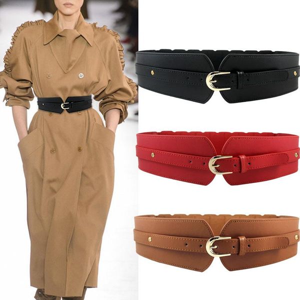 belts luxury ladies wide belt elastic vintage buckle leather fashion wild pin women's waist seal low price, Black;brown
belts luxury ladies wide belt elastic vintage buckle leather fashion wild pin women's waist seal low price, Black;brown