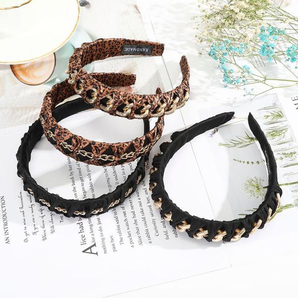 haimeikang chain braided headband alloy leopard bezel hair hoop fashion headwear for women 2021 bands accessories
haimeikang chain braided headband alloy leopard bezel hair hoop fashion headwear for women 2021 bands accessories