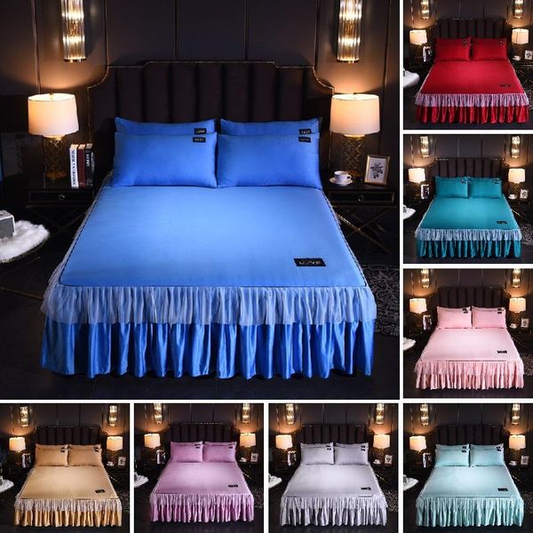 bedding sets luxury bed skirt silk set bedspread 1/3pcs cover+ pillowcase twin//king size
bedding sets luxury bed skirt silk set bedspread 1/3pcs cover+ pillowcase twin//king size