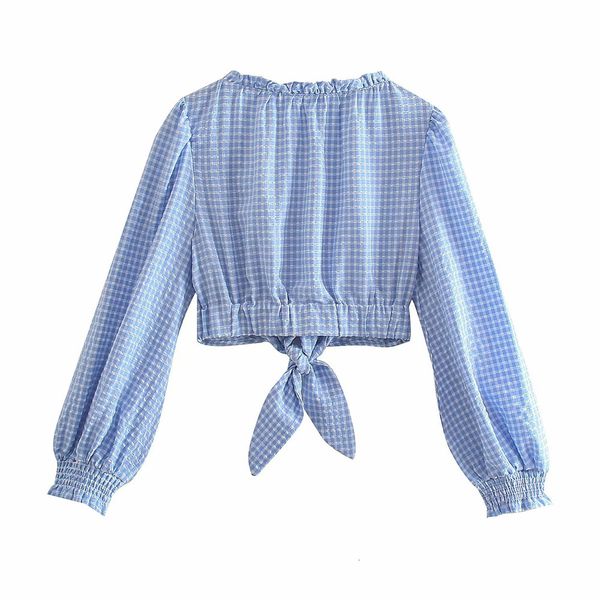 women's blouses & shirts 2021 spring and summer fashion women's blue plaid short bowknot temperament shirt top, White
women's blouses & shirts 2021 spring and summer fashion women's blue plaid short bowknot temperament shirt top, White