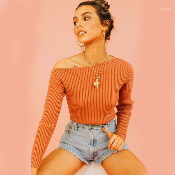 women's sweaters oblique collar off shoulder knitted pull femme long sleeve white autumn winter elegant sweater women black pullove, White;black
women's sweaters oblique collar off shoulder knitted pull femme long sleeve white autumn winter elegant sweater women black pullove, White;black