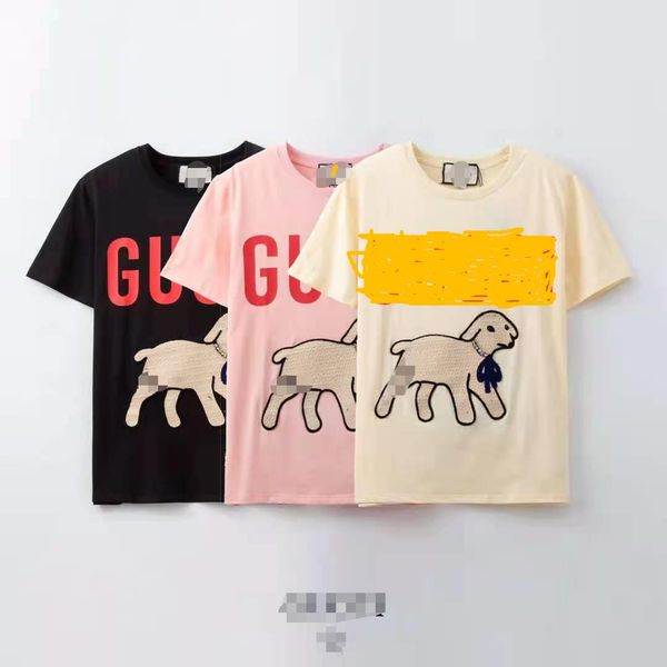 21ss women's clothing men's designer t-shirt lamb flocking fashion letter printing short-sleeved ladies tees luxe casual wear top, White
21ss women's clothing men's designer t-shirt lamb flocking fashion letter printing short-sleeved ladies tees luxe casual wear top, White