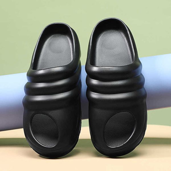 big size slippers summer new men's casual coconut hole shoes outdoor beach trend flip flop hiq5, Black
big size slippers summer new men's casual coconut hole shoes outdoor beach trend flip flop hiq5, Black