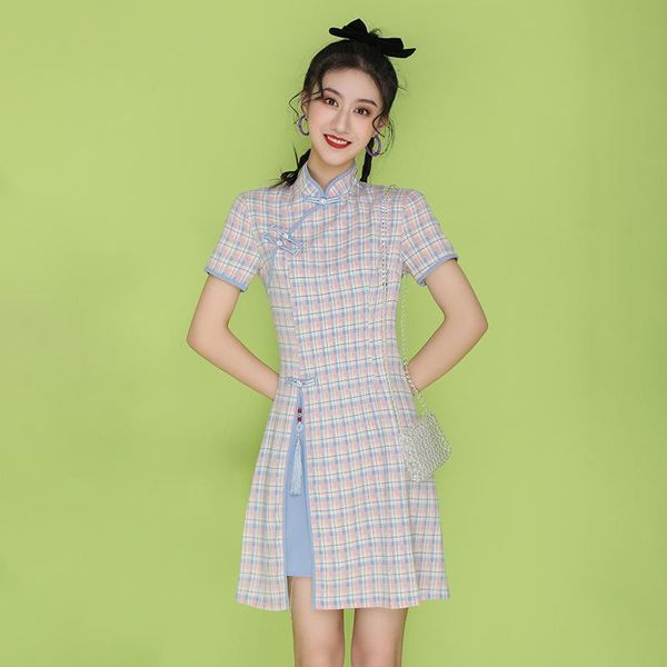 ethnic clothing chinese dresses for woman traditional qipao cheongsam girls plaid skirts vintage slim wedding dress tight summer short sleev, Red
ethnic clothing chinese dresses for woman traditional qipao cheongsam girls plaid skirts vintage slim wedding dress tight summer short sleev, Red