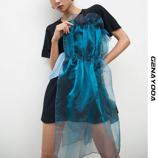 genayooa streetwear patchwork mesh women's summer short sleeve t women korean long tee shirt femme chic 210417, White
genayooa streetwear patchwork mesh women's summer short sleeve t women korean long tee shirt femme chic 210417, White