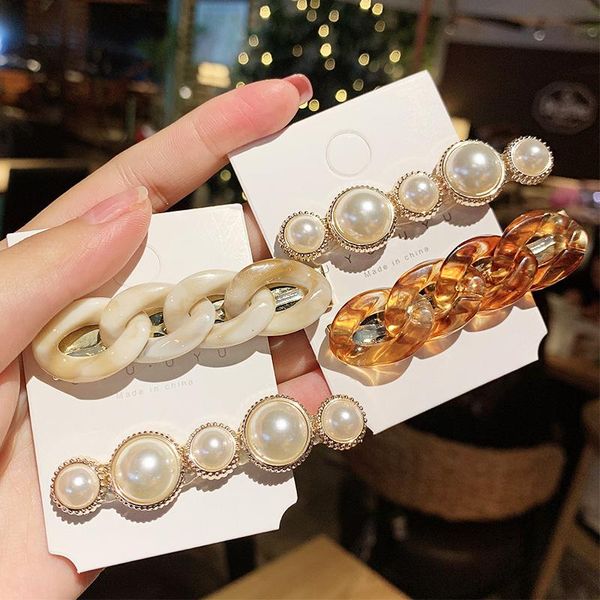 hair accessories 2pcs/set women elegant acrylic chain shape pearls hairpins sweet headband barrettes clips lady fashion
hair accessories 2pcs/set women elegant acrylic chain shape pearls hairpins sweet headband barrettes clips lady fashion
