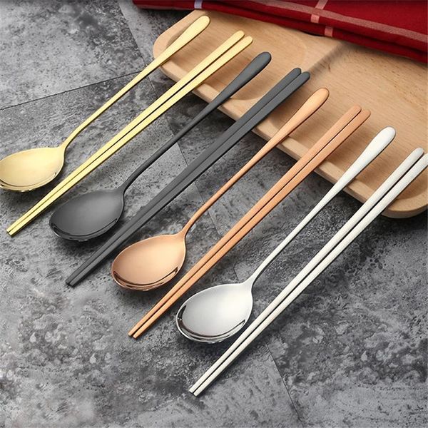 dinnerware sets 1 set 304 stainless steel korean style solid dinner utensil dining spoon chop sticks flatware portable lunch kits
dinnerware sets 1 set 304 stainless steel korean style solid dinner utensil dining spoon chop sticks flatware portable lunch kits