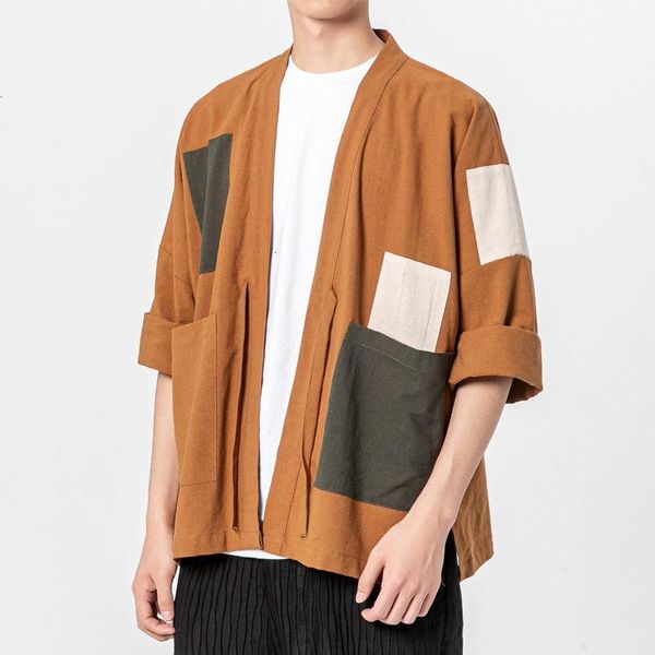 men's jackets mrgb chinese style patchwork vintage man short sleeve jacket male clothing 45dg, Black;brown
men's jackets mrgb chinese style patchwork vintage man short sleeve jacket male clothing 45dg, Black;brown