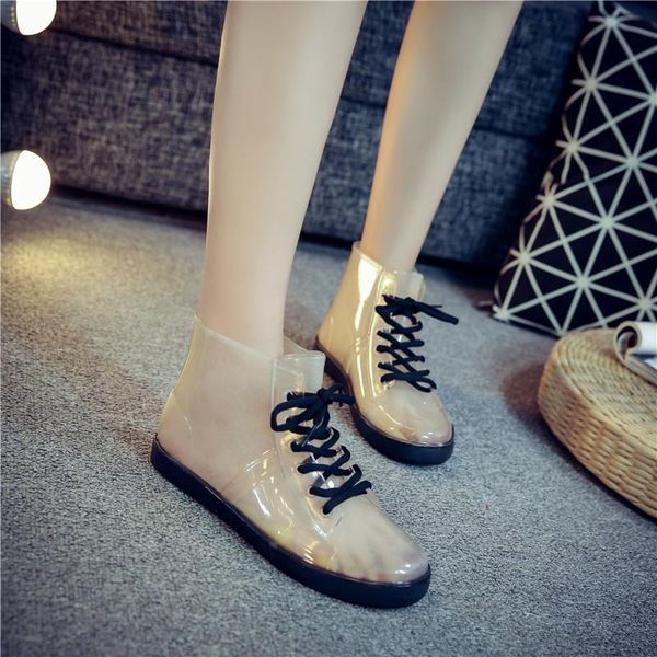 transparent jelly rain shoes waterproof female fashion short tube korean lovely anti slip summer boots, Black
transparent jelly rain shoes waterproof female fashion short tube korean lovely anti slip summer boots, Black