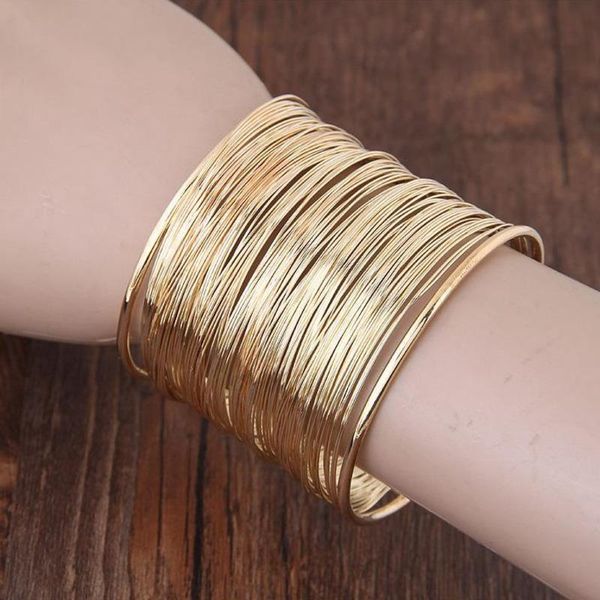 bangle vintage female punk super wide gold silver color & fashion women hyperbole wire open party jewelry, Black
bangle vintage female punk super wide gold silver color & fashion women hyperbole wire open party jewelry, Black