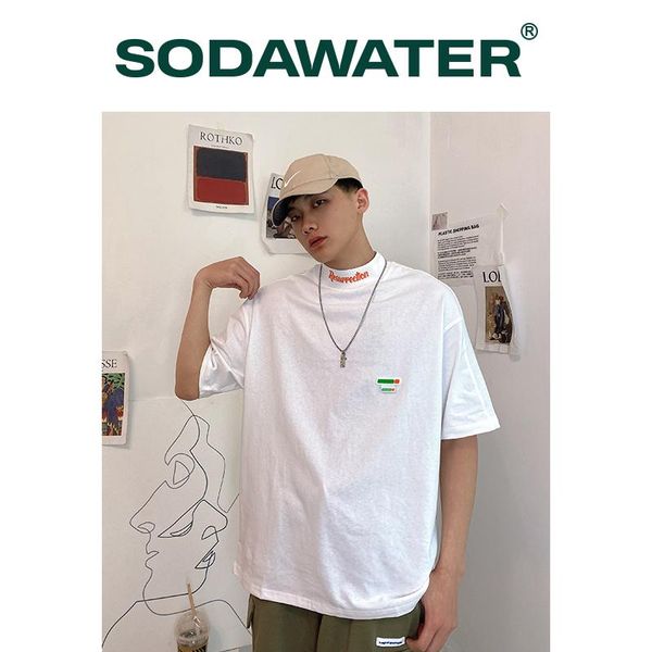 men's t-shirts sodawater stand collar harajuku t-shirt men streetwear 2021 summer letter printing soft cotton tshirts hip hop tees 1672, White;black
men's t-shirts sodawater stand collar harajuku t-shirt men streetwear 2021 summer letter printing soft cotton tshirts hip hop tees 1672, White;black