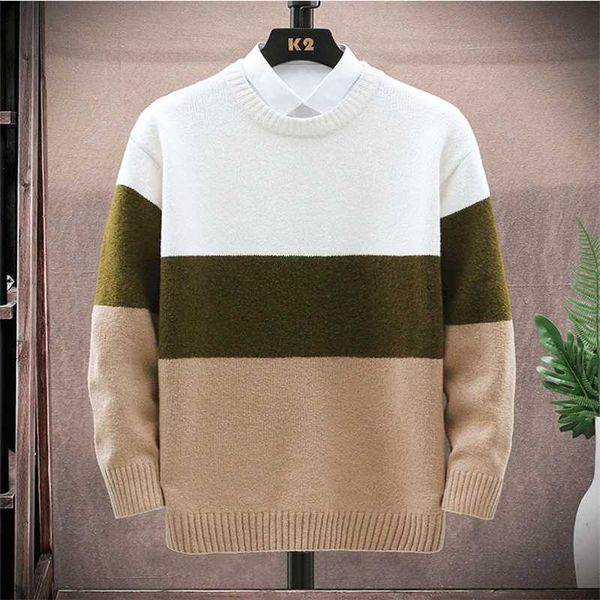 men's sweaters mens patchwork knitted pullover casual long sleeve jumper male autumn winter fashion round collar men pullovers trendy, White;black
men's sweaters mens patchwork knitted pullover casual long sleeve jumper male autumn winter fashion round collar men pullovers trendy, White;black