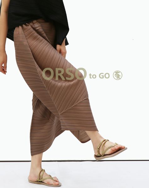 dresses miyake fashion cross women loose slacks 7 minutes of pants big yards, White
dresses miyake fashion cross women loose slacks 7 minutes of pants big yards, White