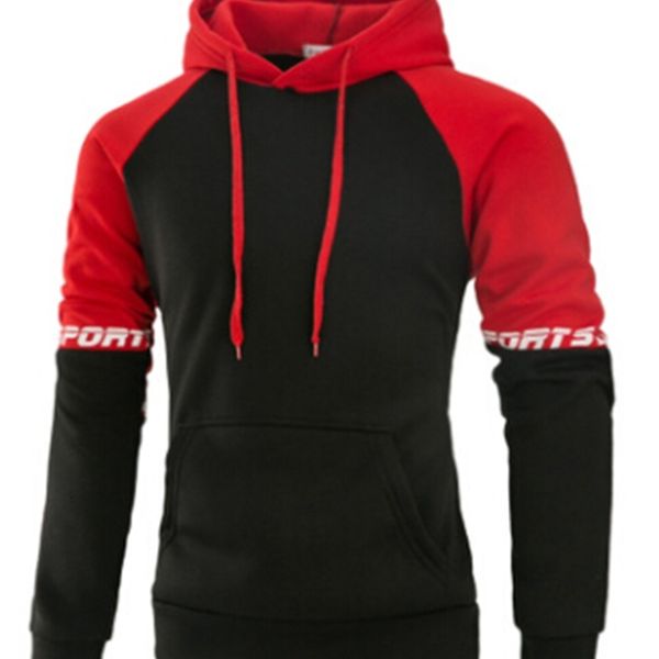 men's hoodies & sweatshirts mens panelled sport printed casual male athletic pullover fashion hooded with pocket ddsh, Black 
men's hoodies & sweatshirts mens panelled sport printed casual male athletic pullover fashion hooded with pocket ddsh, Black
