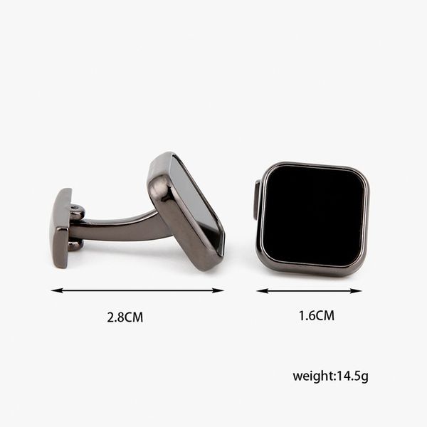 2021 cuff frensh jewelry square black face gray copper cufflinks shirt sleeve nails cufflink for gift xk19s087, Silver
2021 cuff frensh jewelry square black face gray copper cufflinks shirt sleeve nails cufflink for gift xk19s087, Silver