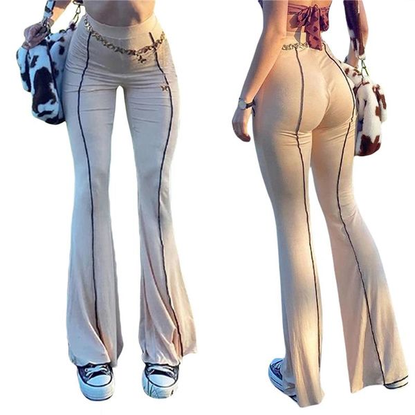 women's pants & capris women flared trousers clothes splicing high-waist elastic ankle-length bell-bottomed for girl streetwear pantalo, Black;white
women's pants & capris women flared trousers clothes splicing high-waist elastic ankle-length bell-bottomed for girl streetwear pantalo, Black;white