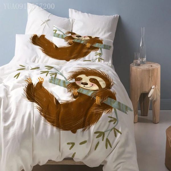 bedding sets 3d cartoon set cute sloth printed duvet cover children boys girls comforter 2/3 pieces animal bed
bedding sets 3d cartoon set cute sloth printed duvet cover children boys girls comforter 2/3 pieces animal bed
