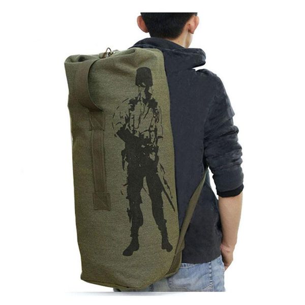 backpack men's travel army green bucket bags military canvas backpacks large duffle men shoulder fishing bag b254
backpack men's travel army green bucket bags military canvas backpacks large duffle men shoulder fishing bag b254