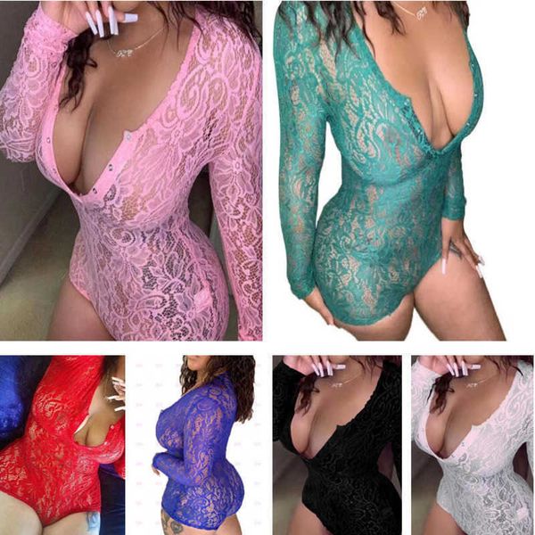 spring and summer lace jumpsuits fashion v neck lace bodysuit women slim fit romper button long sleeve clothing 2022, Black;white
spring and summer lace jumpsuits fashion v neck lace bodysuit women slim fit romper button long sleeve clothing 2022, Black;white