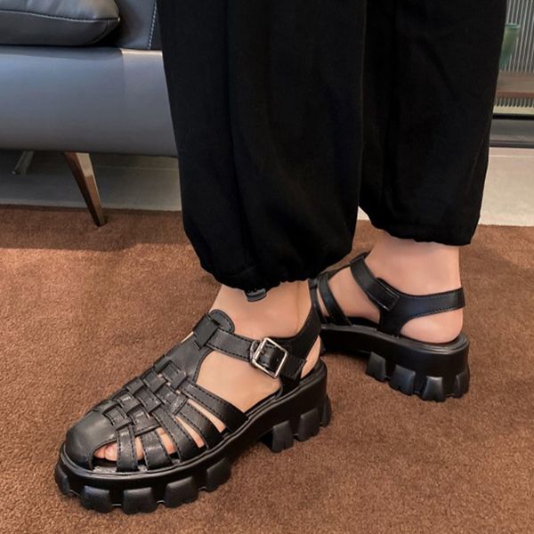 sandals ins female solid buckle round toe platform sandals women chunky heel casual fashion shoes woman, Black
sandals ins female solid buckle round toe platform sandals women chunky heel casual fashion shoes woman, Black