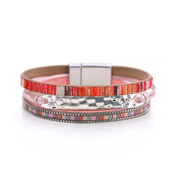 ethnic style bracelet geometric fashion thin chain bracelet women's color matching leather clasp bracelet jewelry, Black
ethnic style bracelet geometric fashion thin chain bracelet women's color matching leather clasp bracelet jewelry, Black