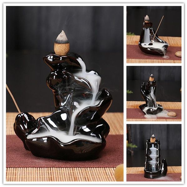 kinds creative reflux incense holder ceramic backflow waterfall smoke burner home decor teahouse use stick censer fragrance lamps
kinds creative reflux incense holder ceramic backflow waterfall smoke burner home decor teahouse use stick censer fragrance lamps