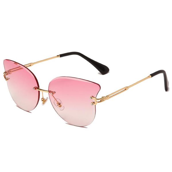sunglasses luxury fashion cat eye women rimless wave butterfly sun glasses metal shades for vintage eyewear uv400, White;black
sunglasses luxury fashion cat eye women rimless wave butterfly sun glasses metal shades for vintage eyewear uv400, White;black