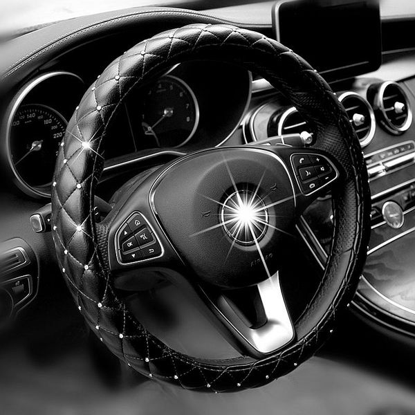 steering wheel covers universal 38cm cover bling rhinestones crystal car handcraft soft leather for girls ladies
steering wheel covers universal 38cm cover bling rhinestones crystal car handcraft soft leather for girls ladies