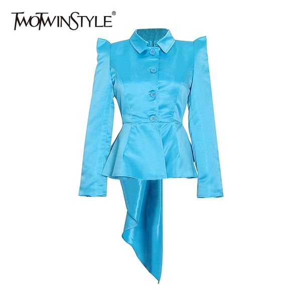 minimalist patchwork ruffle jacket for women lapel long sleeve casual solid jackets female fashion clothing 210524, White
minimalist patchwork ruffle jacket for women lapel long sleeve casual solid jackets female fashion clothing 210524, White