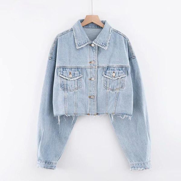 women's jackets zoulv 2021 spring and autumn women street fashion casual denim retro washed loose short jacket, Black;brown
women's jackets zoulv 2021 spring and autumn women street fashion casual denim retro washed loose short jacket, Black;brown