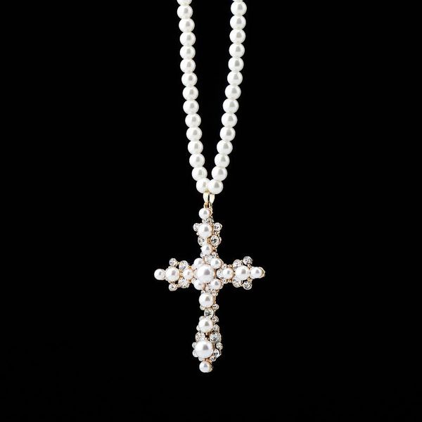 pendant necklaces xiaosang 2021 fashion pearl cross style choker necklace on the neck beads chain for women jewelry, Silver
pendant necklaces xiaosang 2021 fashion pearl cross style choker necklace on the neck beads chain for women jewelry, Silver