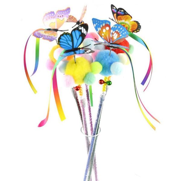 cat toys colorful stick butterfly color bars bell rainbow balls pompom funny pole fairy teaser band
cat toys colorful stick butterfly color bars bell rainbow balls pompom funny pole fairy teaser band