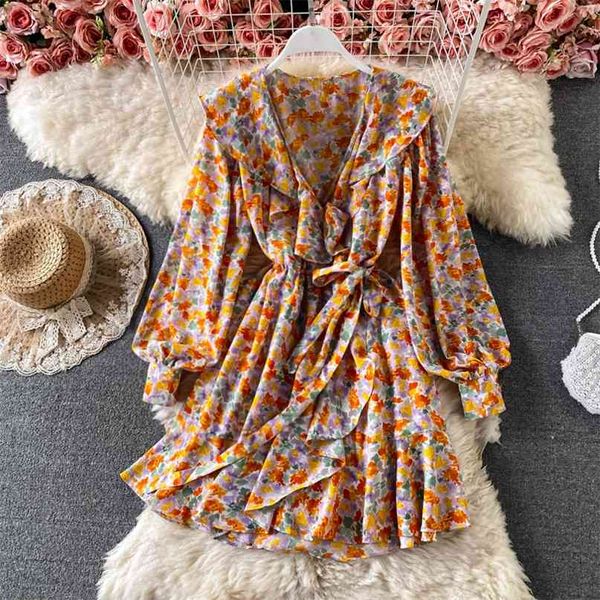 korean style women long-sleeved dress fashion spring summer v-neck ruffles short sash bow-tied a-line chiffon es 210603, Black;gray
korean style women long-sleeved dress fashion spring summer v-neck ruffles short sash bow-tied a-line chiffon es 210603, Black;gray