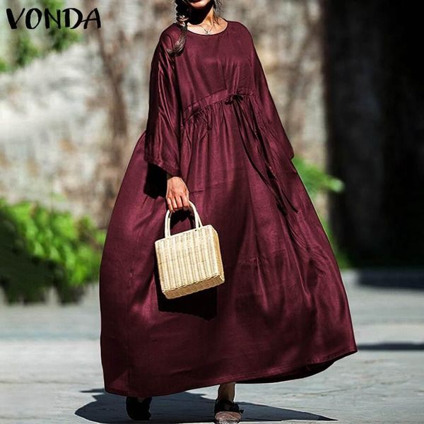 casual dresses long maxi 2021 vonda autumn solid pleated shirt women sleeve crew neck tunic vestidos elegant robe, Black;gray
casual dresses long maxi 2021 vonda autumn solid pleated shirt women sleeve crew neck tunic vestidos elegant robe, Black;gray