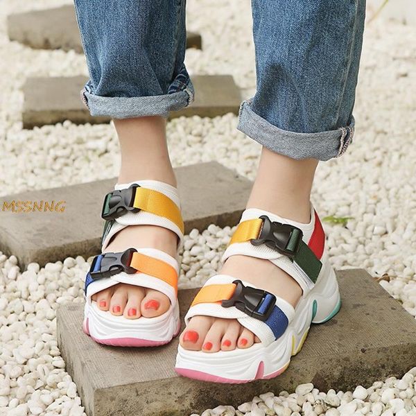 sandals summer women platform fashion mix color thick bottom wedge shoes woman colorful casual comfortable beach, Black
sandals summer women platform fashion mix color thick bottom wedge shoes woman colorful casual comfortable beach, Black