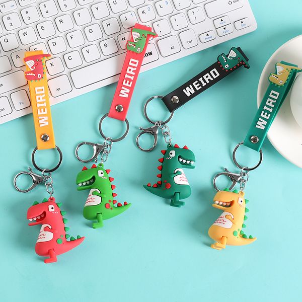 creative cartoon little dinosaur keychain pendant leather rope stereo doll cute personality girlfriend gift child gift, Silver
creative cartoon little dinosaur keychain pendant leather rope stereo doll cute personality girlfriend gift child gift, Silver