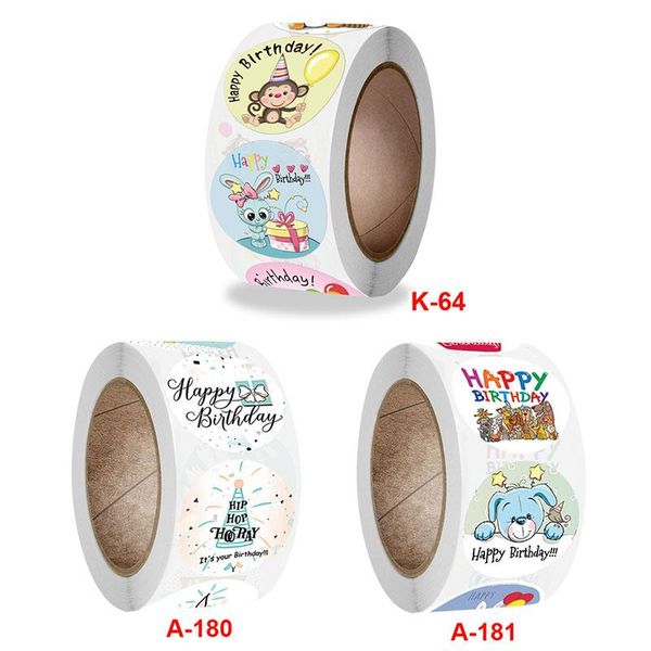 gift wrap 500pcs/roll diy hand account cards decoration various styles happy birthday theme stickers packaging seal labes
gift wrap 500pcs/roll diy hand account cards decoration various styles happy birthday theme stickers packaging seal labes